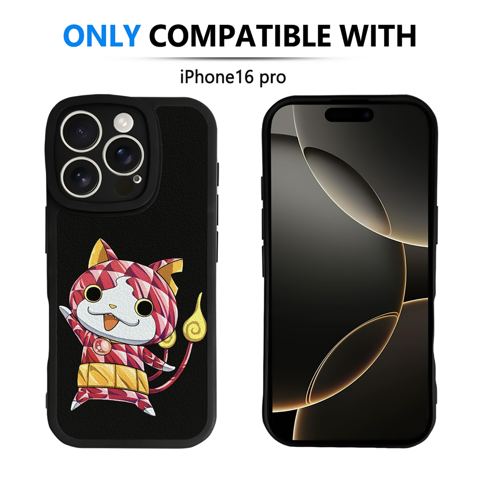 （画像用） 妖怪ウォッチ Yo-kai Watch 【iPhone 16シリーズ対応】シリコンスマホケース（レザー調） 材質：シリコン